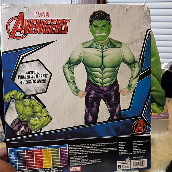 Marvel Avengers Hulk Boys' Costume - Green and Purple - Picture 3 of 4